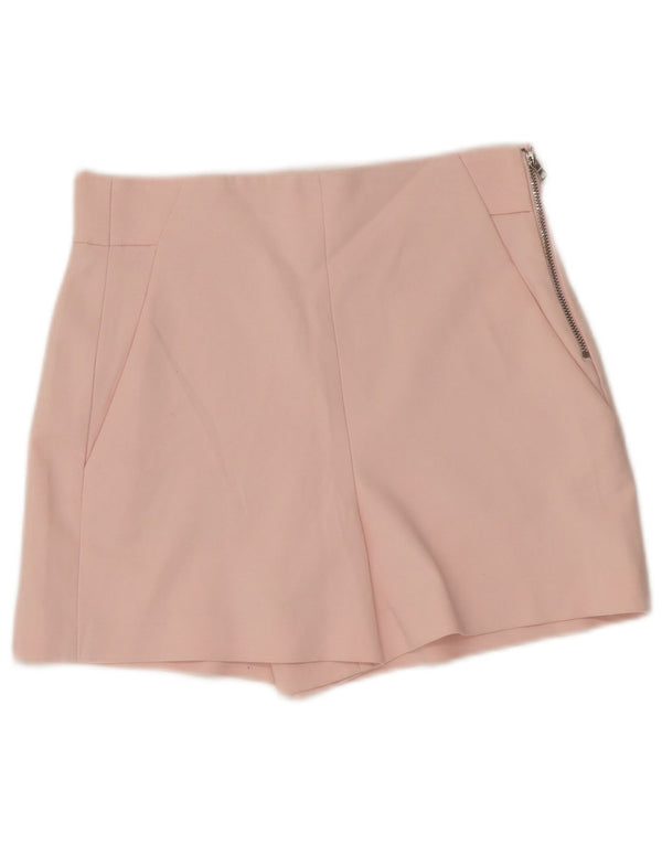 Женские повседневные шорты с высокой посадкой Zara XS W25, розовый хлопок