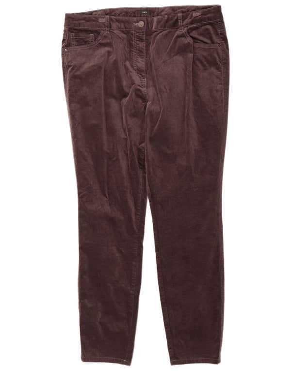 Calça casual feminina M&Co cônica UK 18 XL W36 L30 algodão cinza