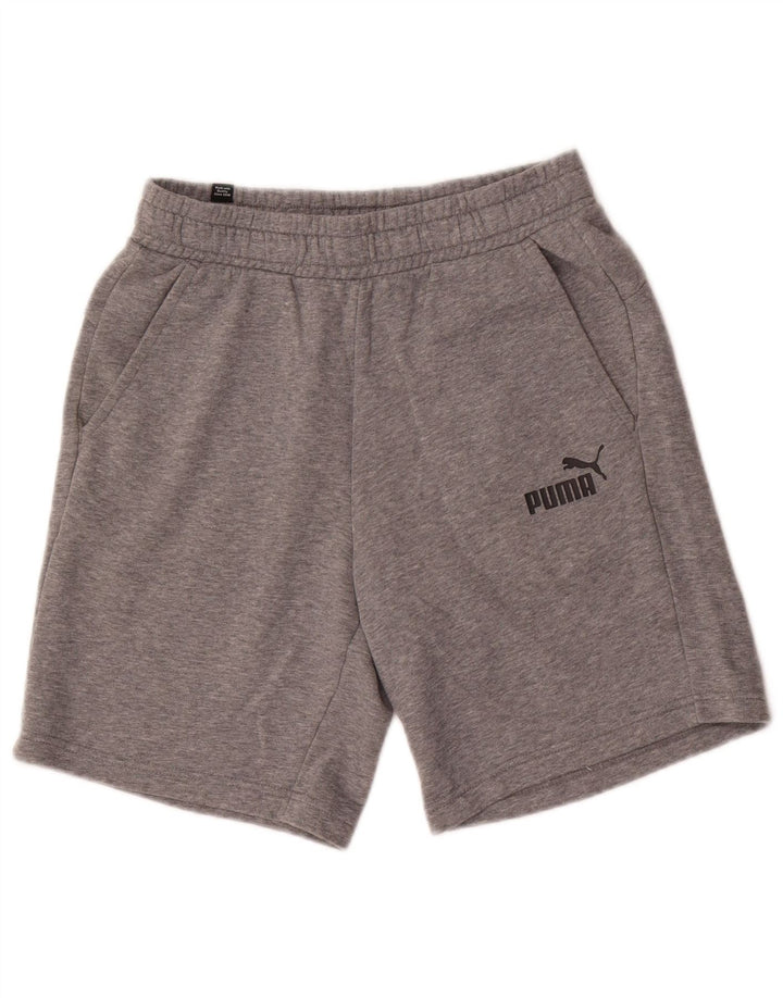 Puma Mens Sport Shorts Small Grey Flecked