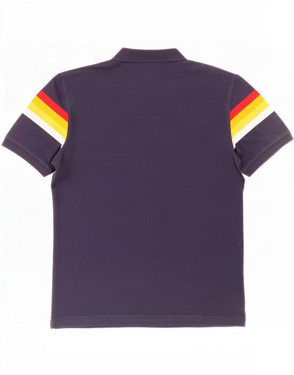 Polo da uomo Gas 2XL in cotone color block blu navy