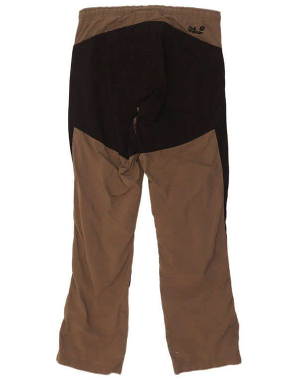 Jack Wolfskin Pantalones de senderismo para hombre Medium W32 L33 Marrón Colorblock