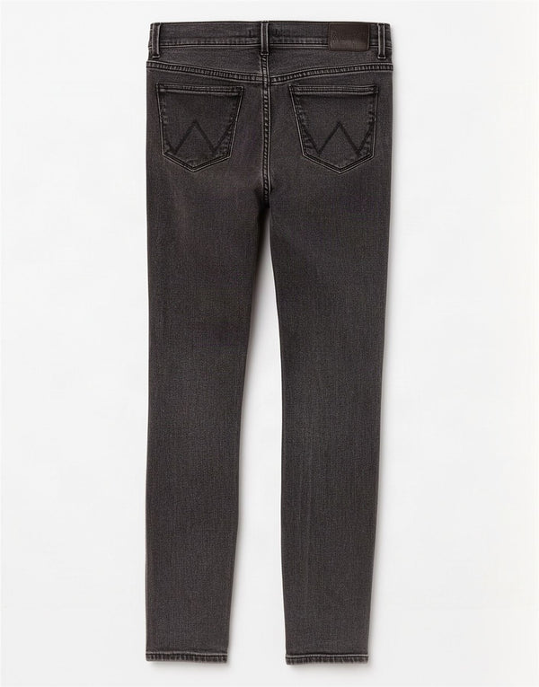 Jeans skinny Wrangler feminino W29 L27 algodão cinza