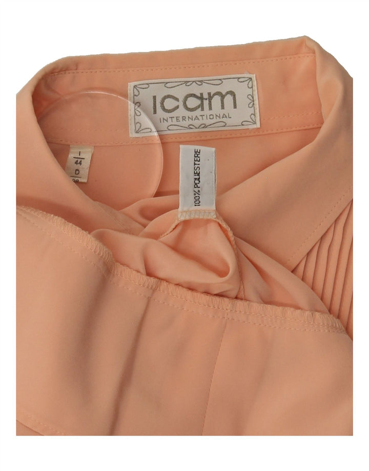 ICAM Womens Shirt Blouse IT 44 Medium Pink Polyester Vintage Icam and Second-Hand Icam from Messina Hembry 
