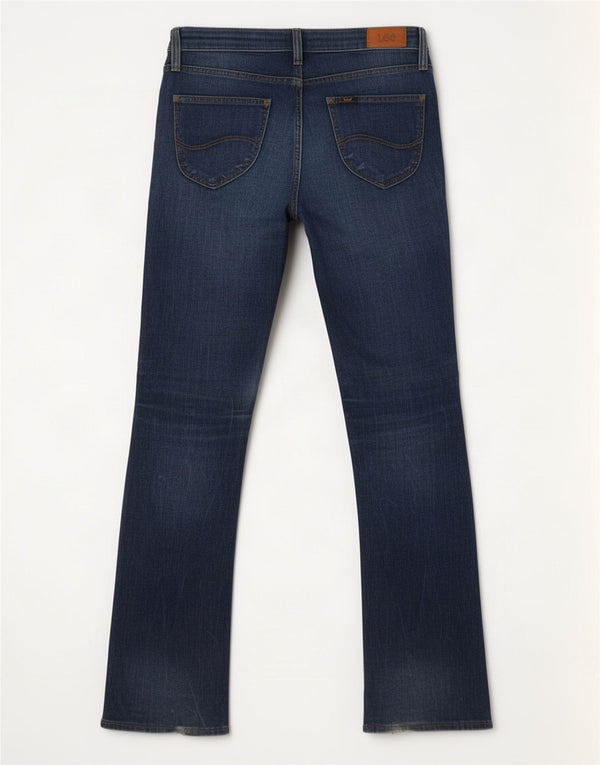 Lee Womens Skinny Bootcut Jeans W28 L33 Blue Cotton