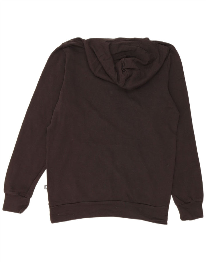 PUMA Mens Hoodie Jumper Medium Black Cotton
