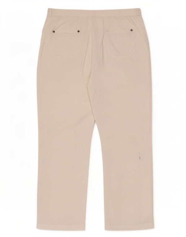 CLASSIC Gerade Chino-Hose für Damen, UK 18, XL, W36, L28, weiße Baumwolle
