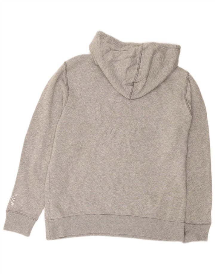 Suéter com capuz gráfico masculino LEVI'S grande algodão cinza