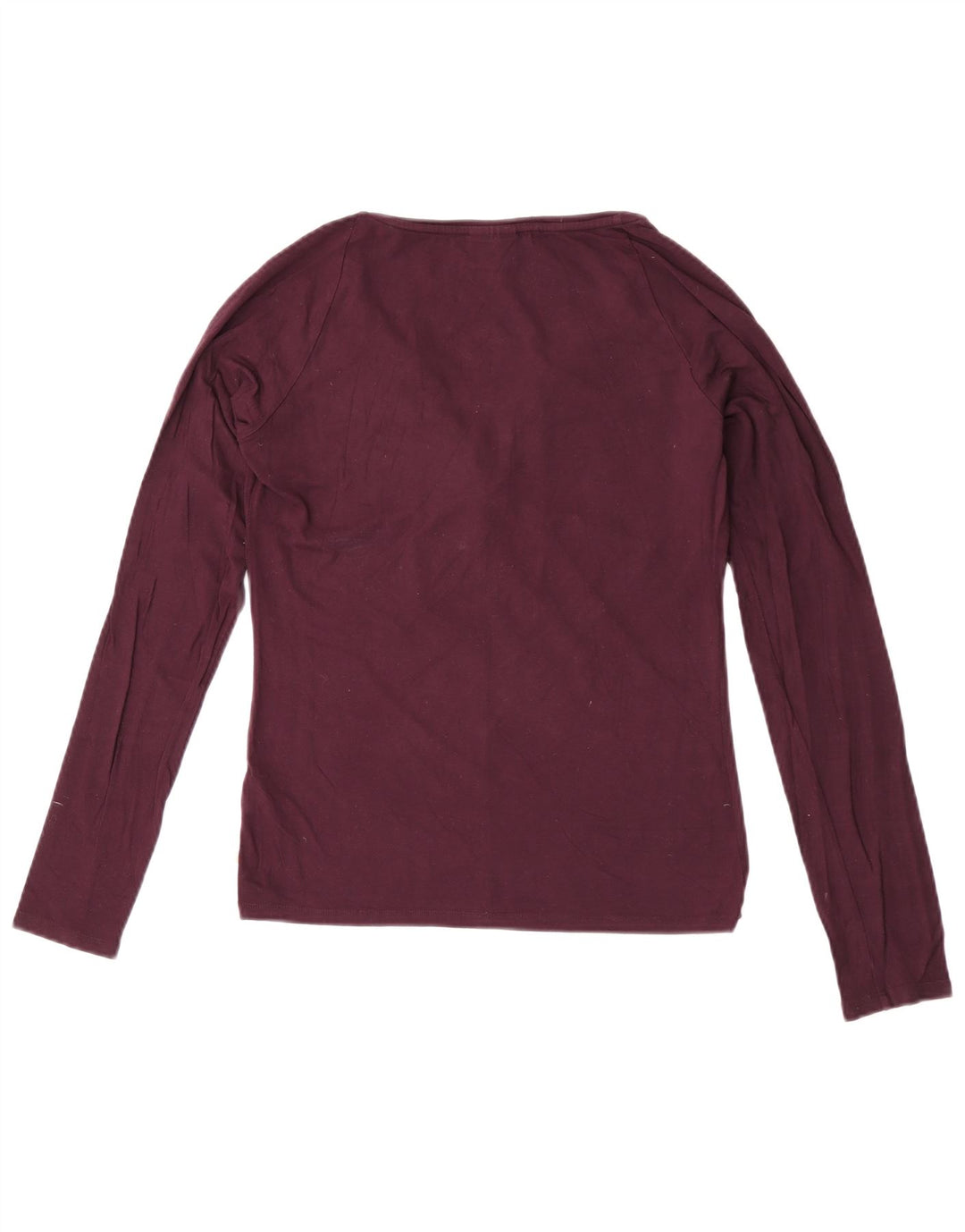Trussardi Womens Top Long Sleeve UK 12 Medium Purple Viscose