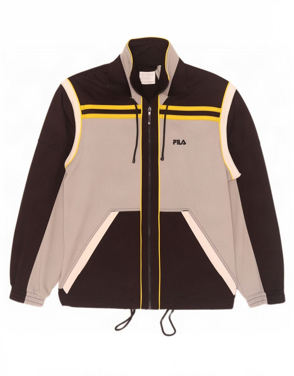 Fila Veste de survêtement pour homme IT 50 Gris moyen Colourblock Polyester