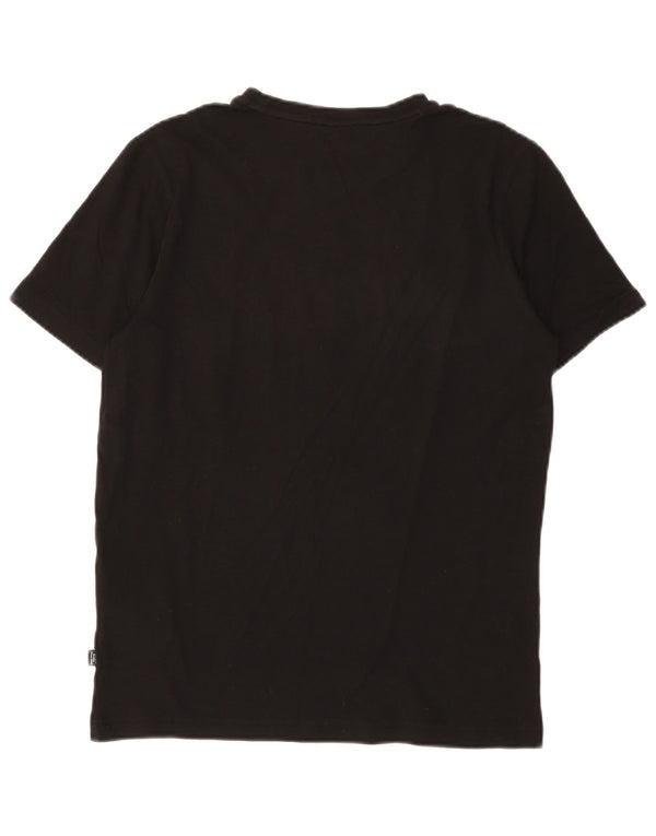 Puma Herren Grafik T-Shirt Top Small Schwarz Baumwolle