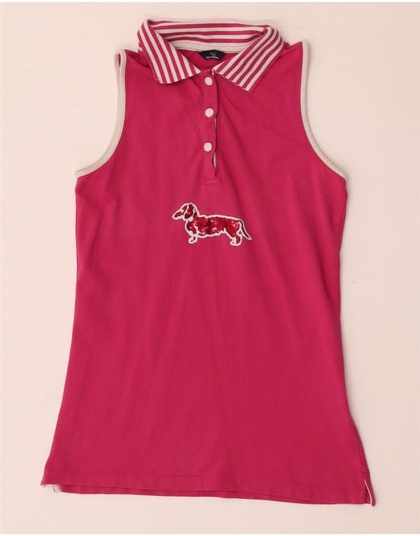 Polo grafica da donna Harmont & Blaine UK 8 Small Pink Striped