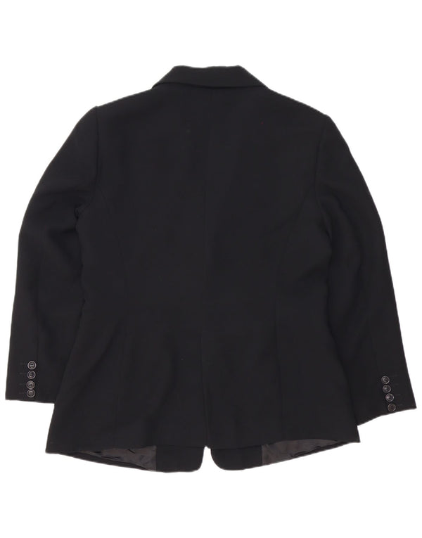 Zara ženski sako sa 2 gumba EU 44 XL crni poliester