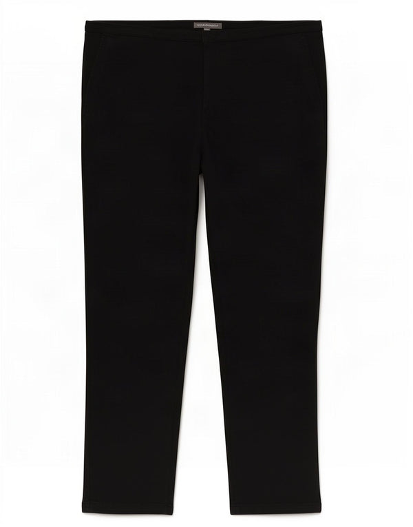 Laura Ashley Lige fritidsbukser til kvinder UK 18 XL W38 L28 Sort bomuld