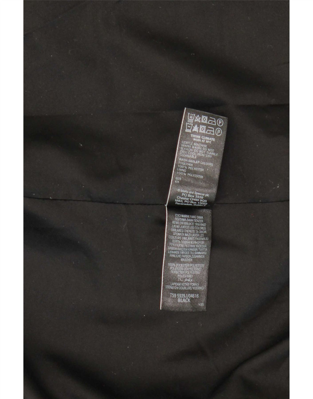 Marks & Spencer Womens Blazer Jacket UK 12 Medium Black Polyester