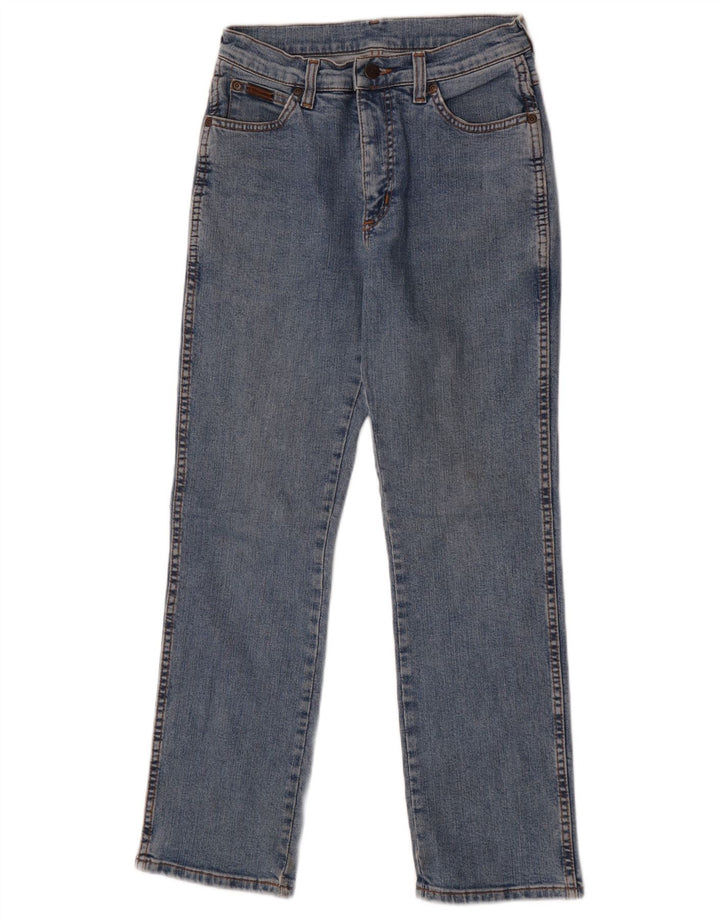 Wrangler Womens Straight Jeans US 10 Medium W28 L28 Blue Cotton