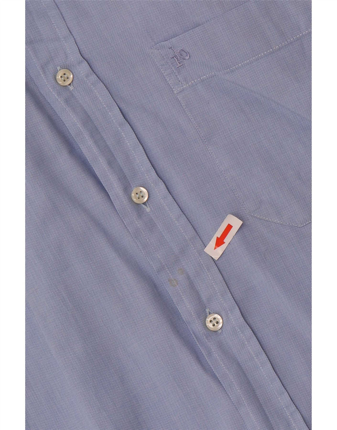 Roccobarocco Mens Shirt Size 41 16 Large Blue Cotton