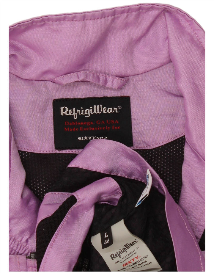 Refrigiwear Damen Bomberjacke IT 46 Large Lila Polyester