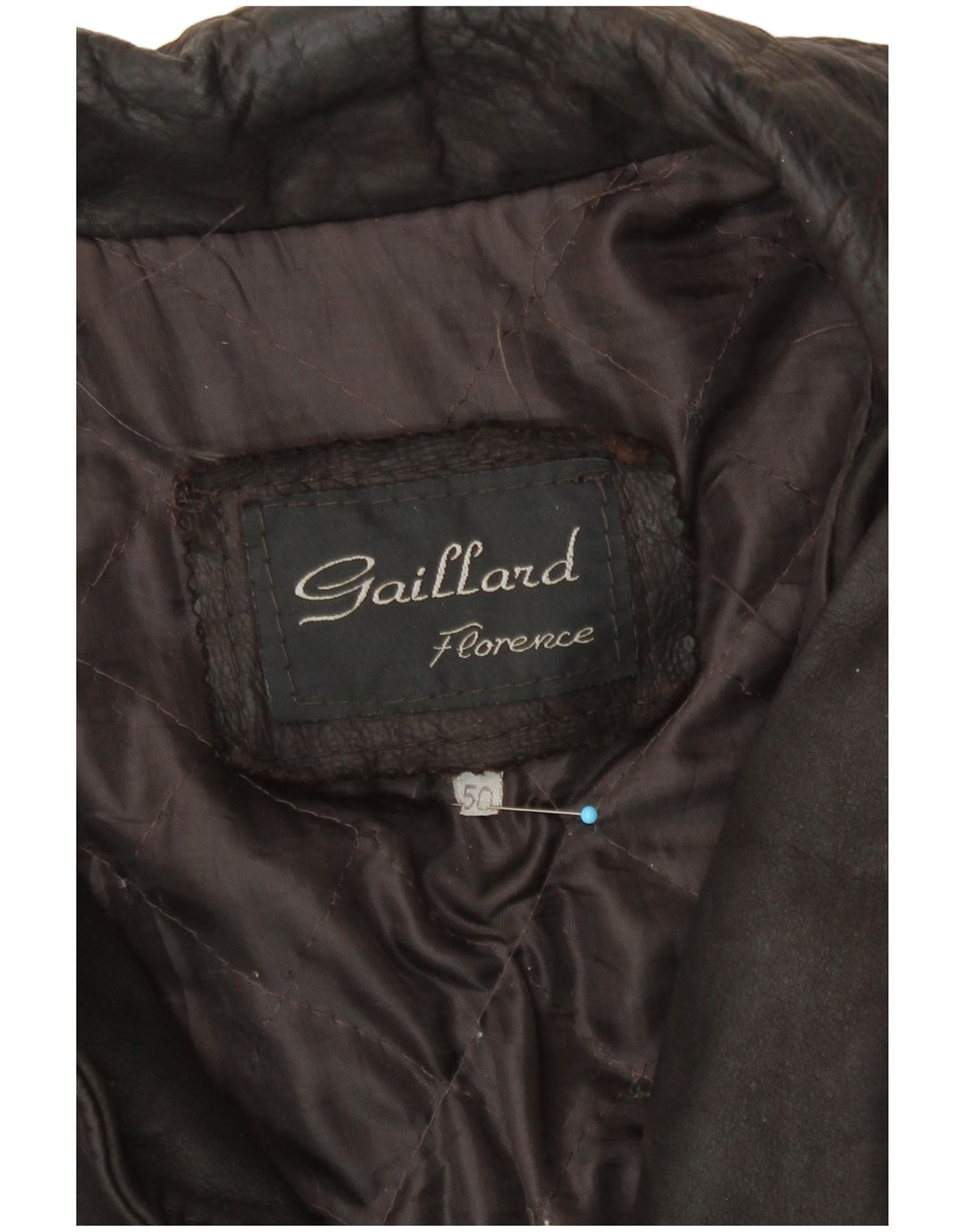 Vintage Mens Leather Jacket IT 50 Large Brown Leather