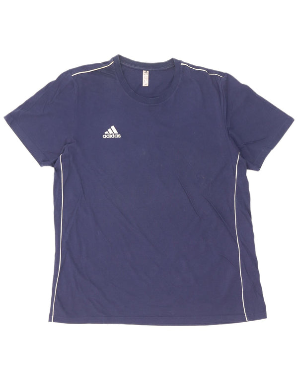 Adidas férfi póló Top XL sötétkék pamut