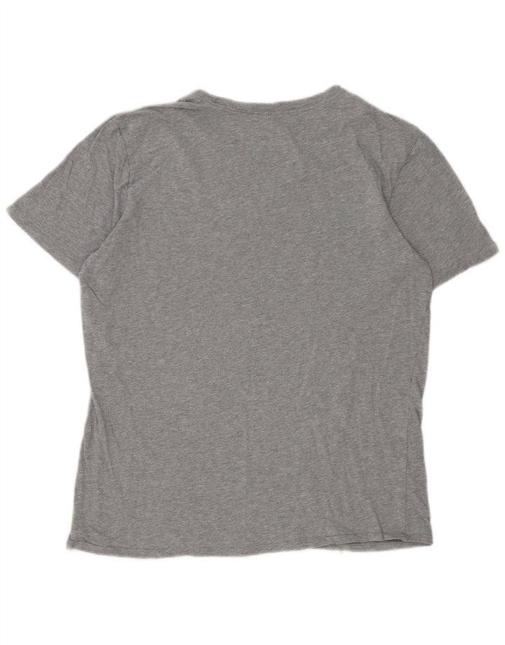 Nike Camiseta con gráfico de corte atlético para hombre Top gris medio moteado