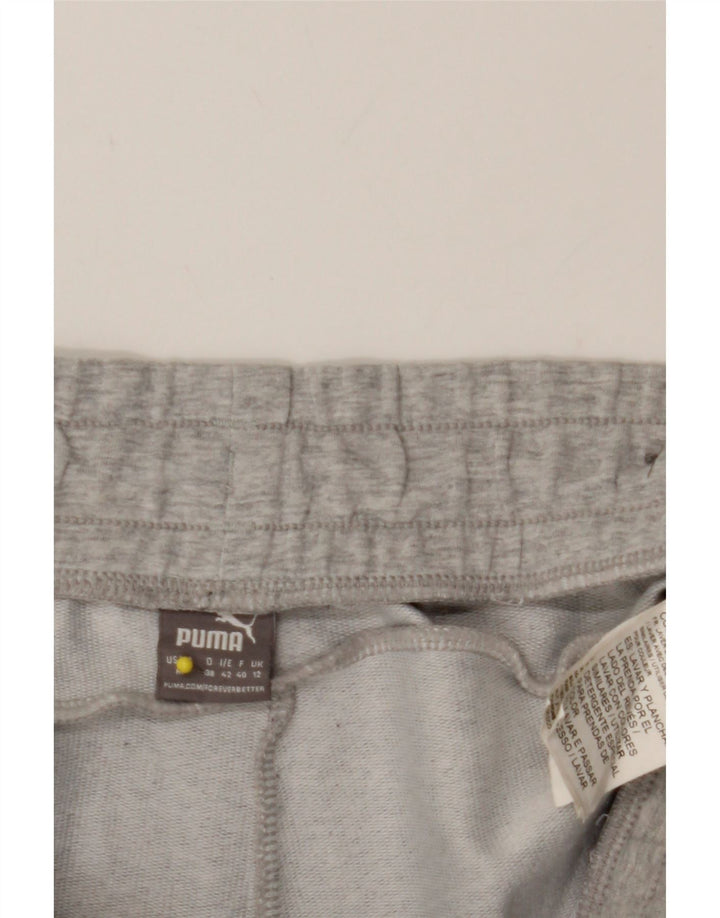 PUMA Womens Tracksuit Trousers Joggers UK 12 Medium  Grey Colourblock Vintage Puma and Second-Hand Puma from Messina Hembry 