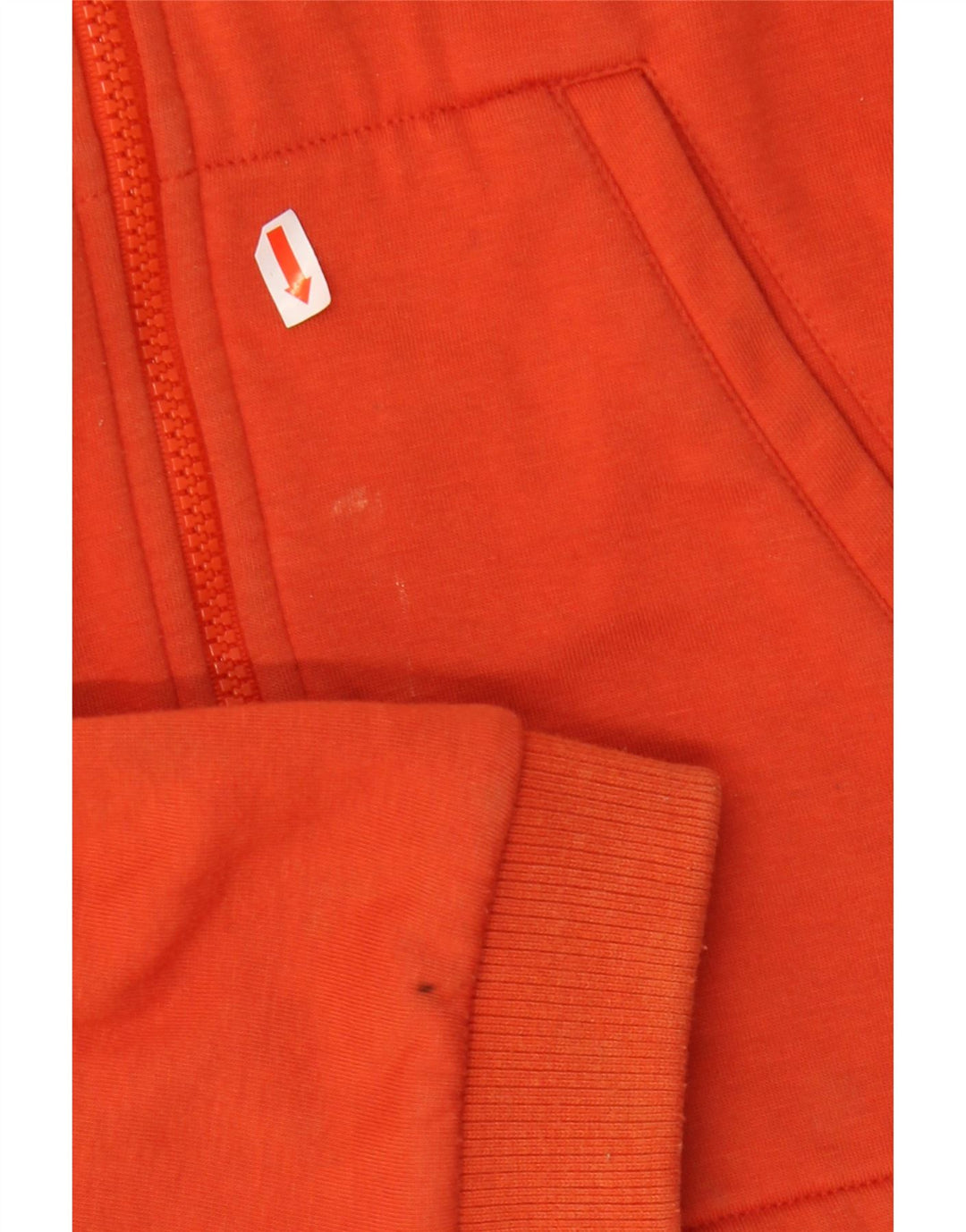 NIKE Damen-Trainingsanzug-Top-Jacke, UK 10/12, mittelorangefarbenes Polyester