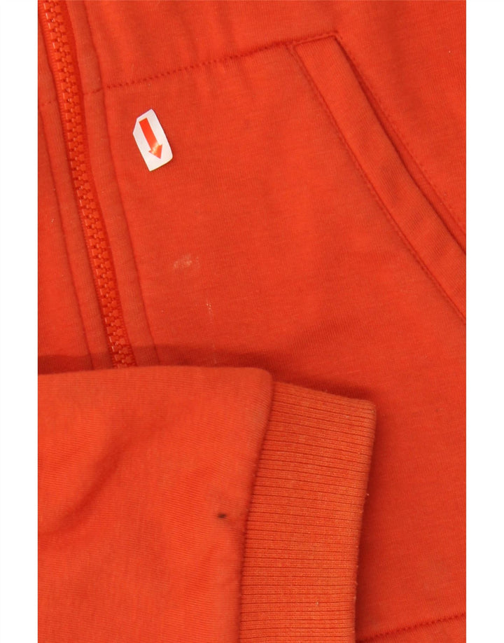 NIKE Damen-Trainingsanzug-Top-Jacke, UK 10/12, mittelorangefarbenes Polyester