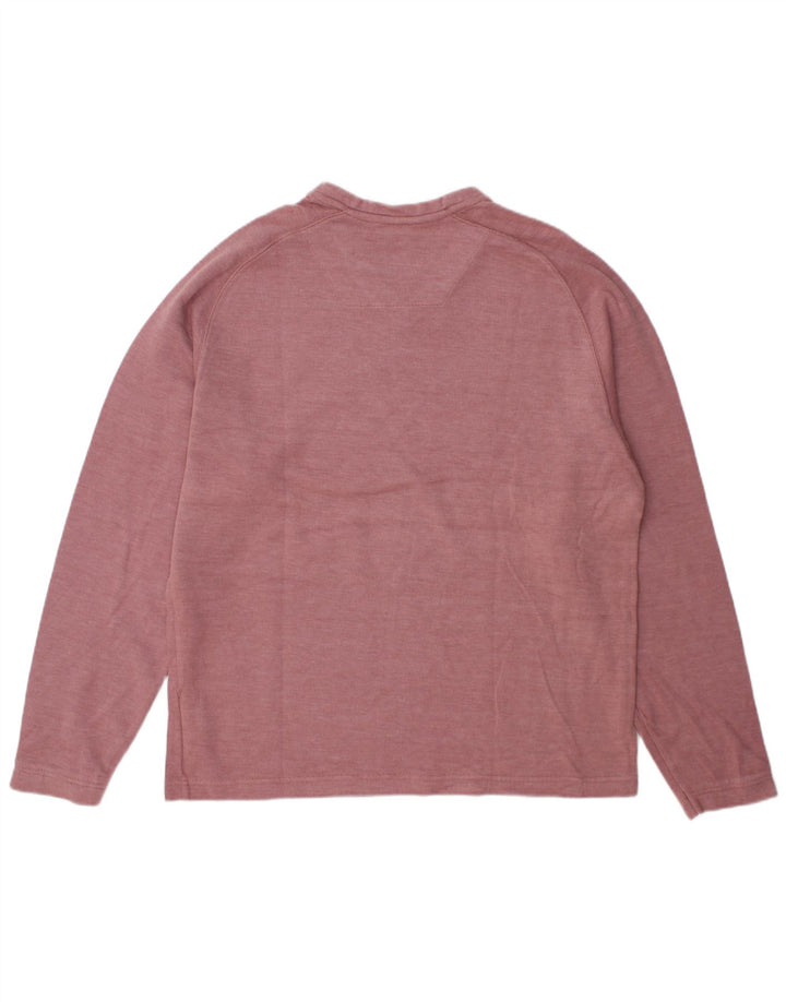Marks & Spencer Herre Blue Harbor Top Langærmet Medium Bourgogne Bomuld
