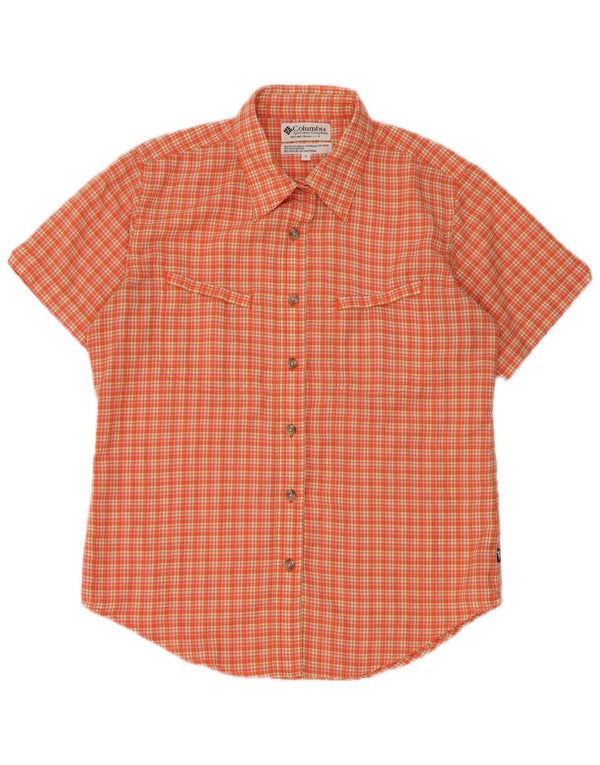 Columbia Chemise à Manches Courtes Homme Petit Orange Polyester