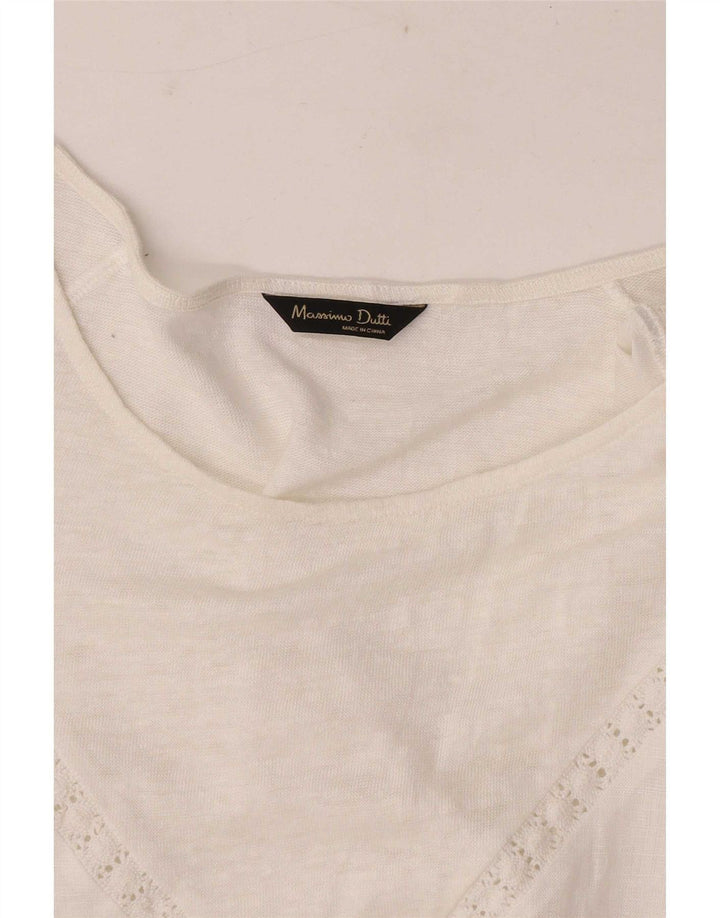 Camicetta da donna Massimo Dutti Top UK 12 Bianco medio