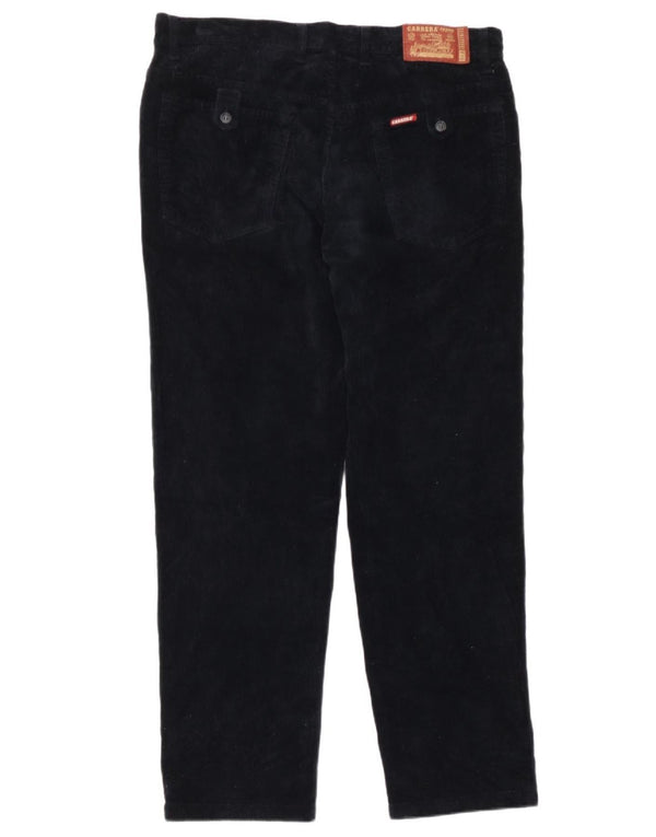 Carrera Mens 700 Straight Corduroy Trousers IT 52 XL W36 L30 Navy Blue