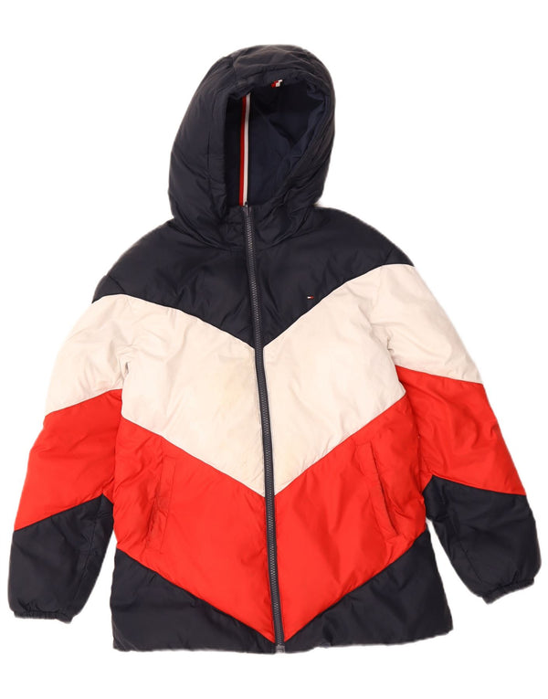 Tommy Hilfiger drenge hættejakke polstret 11-12 år Flerfarvet