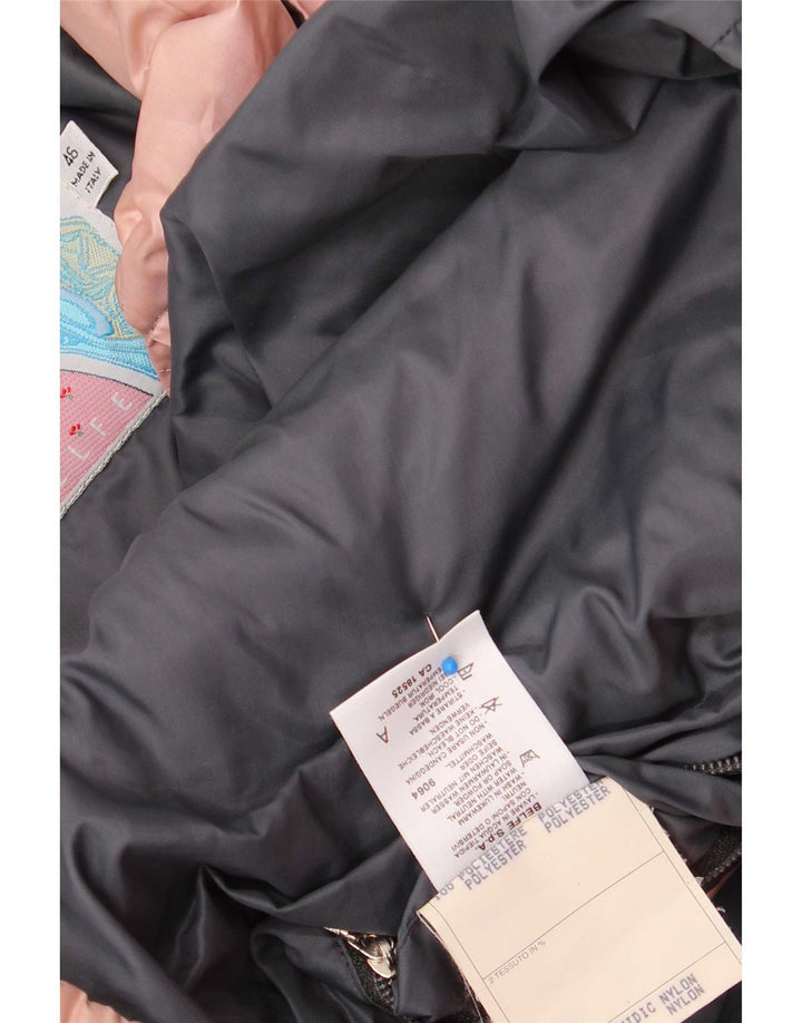 Belfe & Chaqueta acolchada extragrande con capucha para mujer IT 46 Poliéster rosa grande