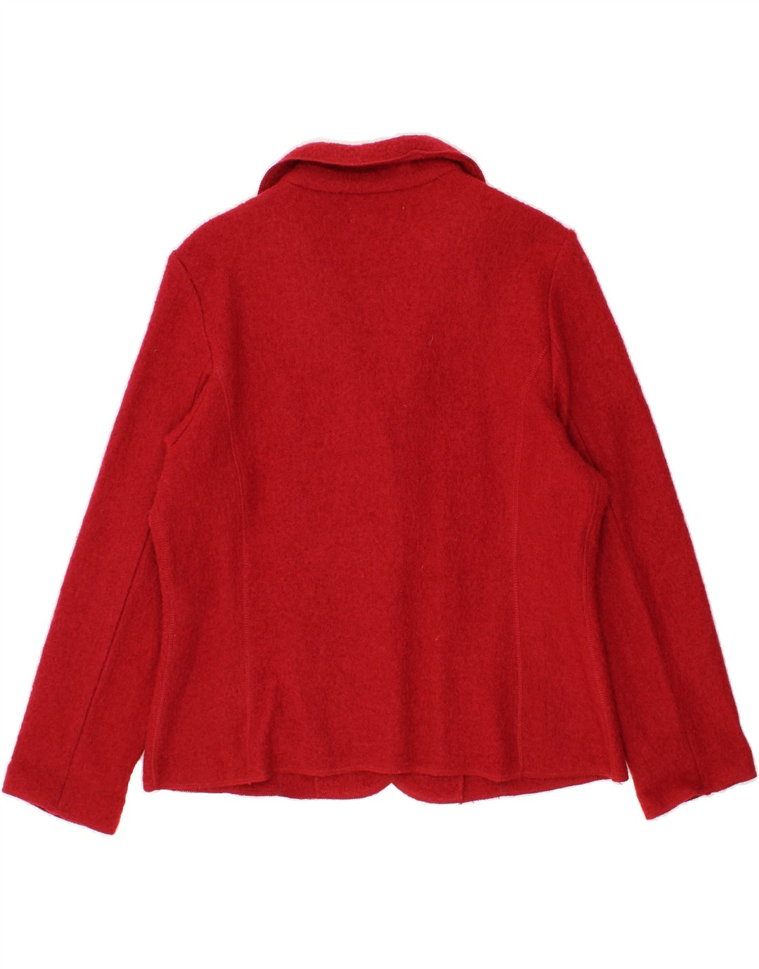 BLUE MOTION Womens 3 Button Blazer Jacket EU 40/42 Medium Red Wool Vintage Blue Motion and Second-Hand Blue Motion from Messina Hembry 
