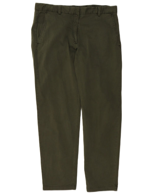 Marks & Spencer Γυναικείο ίσιο παντελόνι Chino UK 12 Medium W32 L27 Green