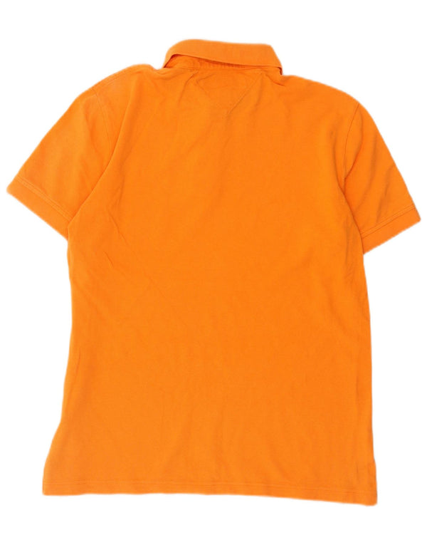 Tommy Hilfiger Mens Custom Fit Polo Shirt Medium Orange Cotton