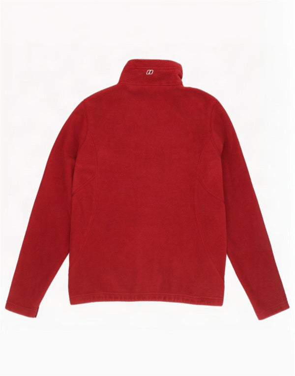 Berghaus Womens Liner Fleece Jacket UK 12 Medium Burgundy Polyester