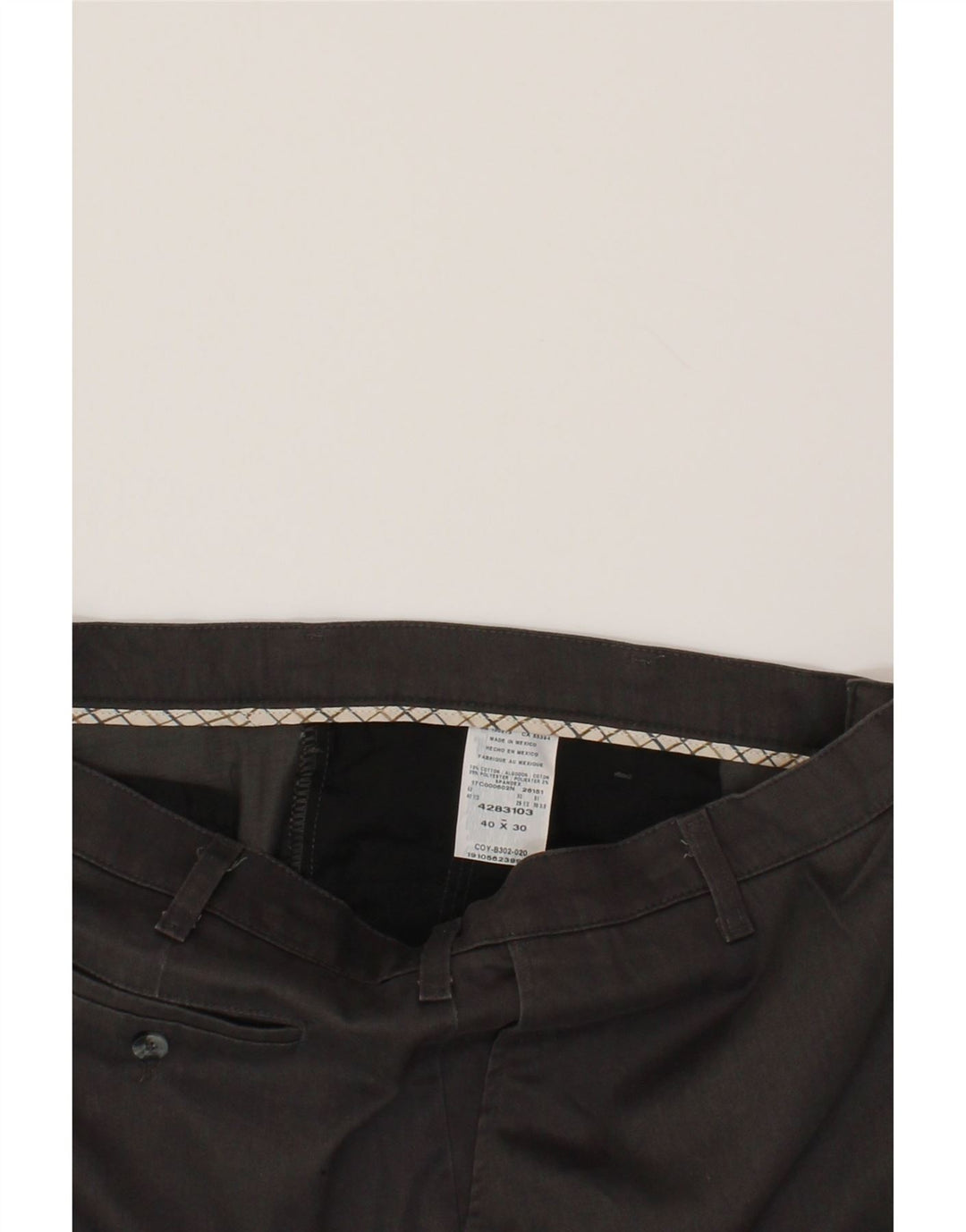 LEE Mens Relaxed Fit Chino Trousers W40 L30  Grey Cotton Vintage Lee and Second-Hand Lee from Messina Hembry 