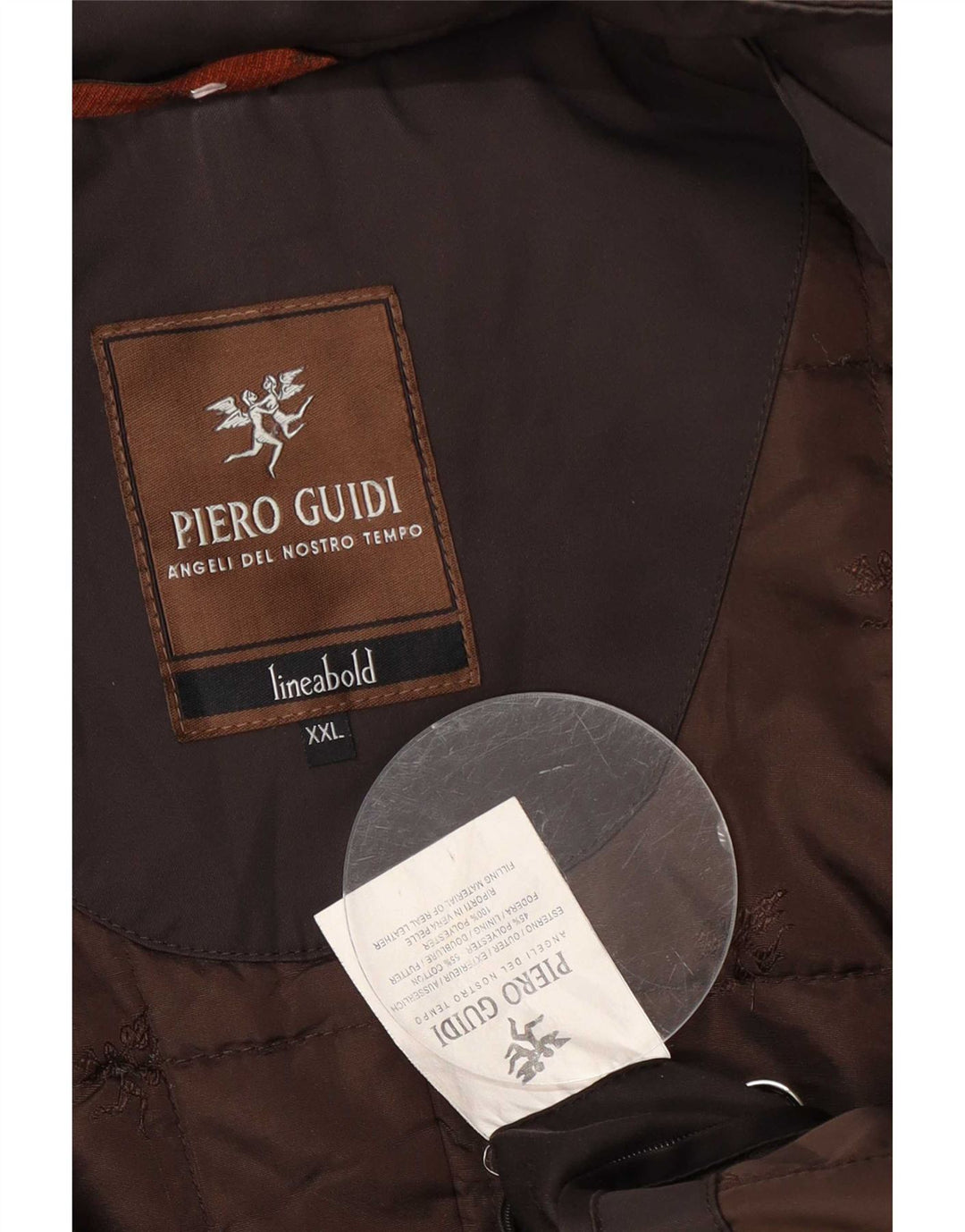 Piero Guidi Herre Windbreaker Jacket UK 44 2XL Brun Polyester