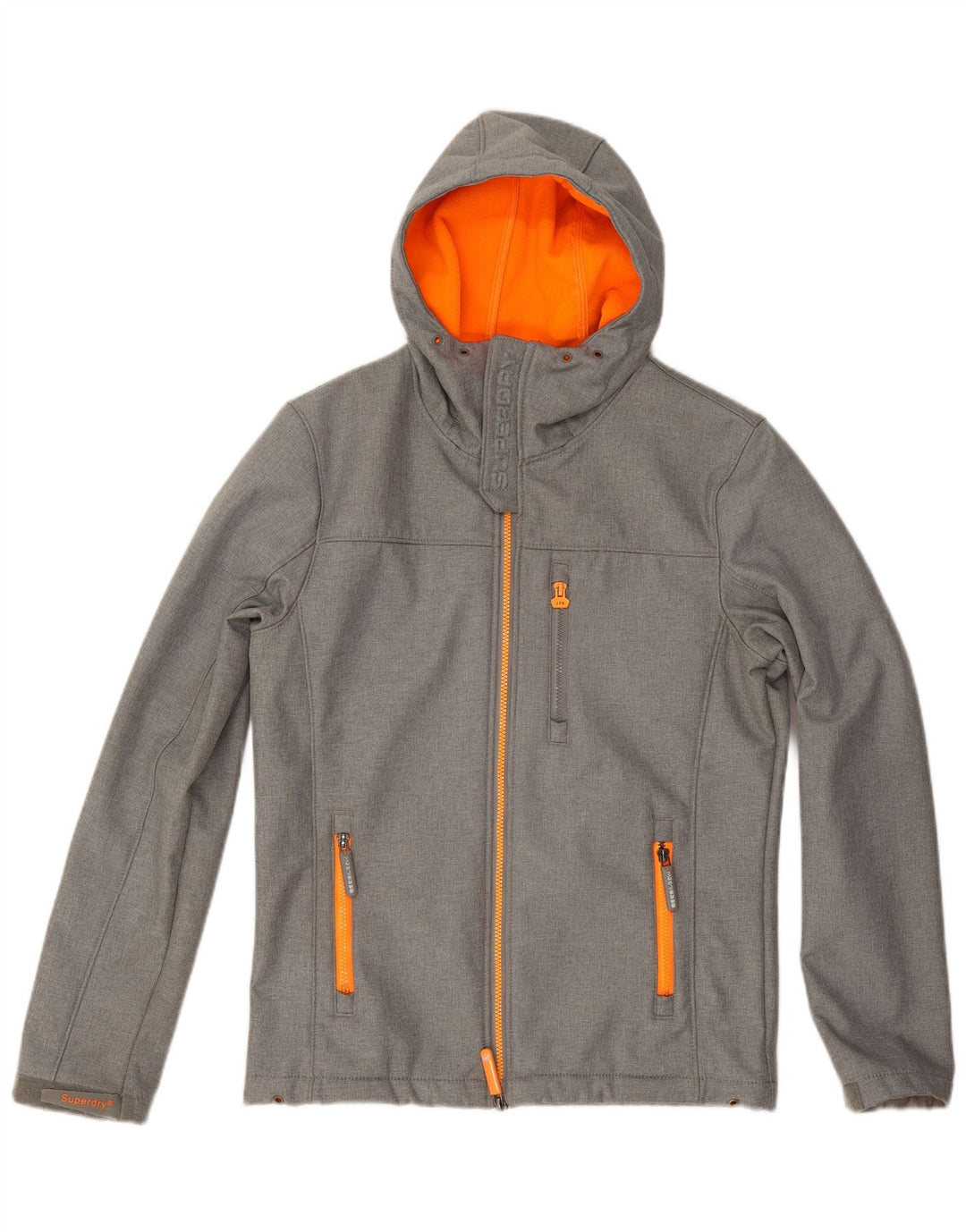 Superdry Chaqueta cortavientos con gráfico Windtrekker para hombre, talla 38, gris medio