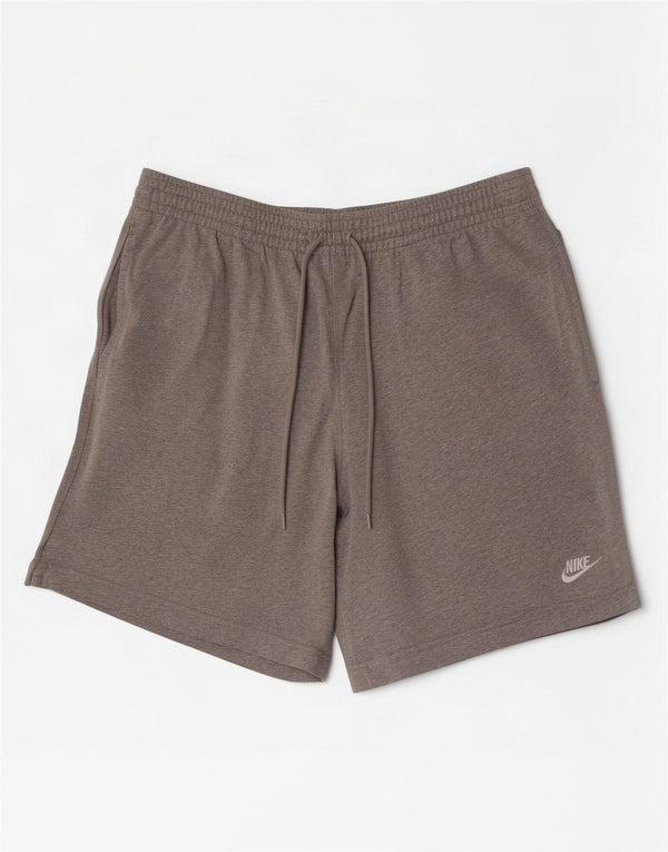 Pantaloni scurți sport Nike pentru bărbați, bumbac cu pete gri medii