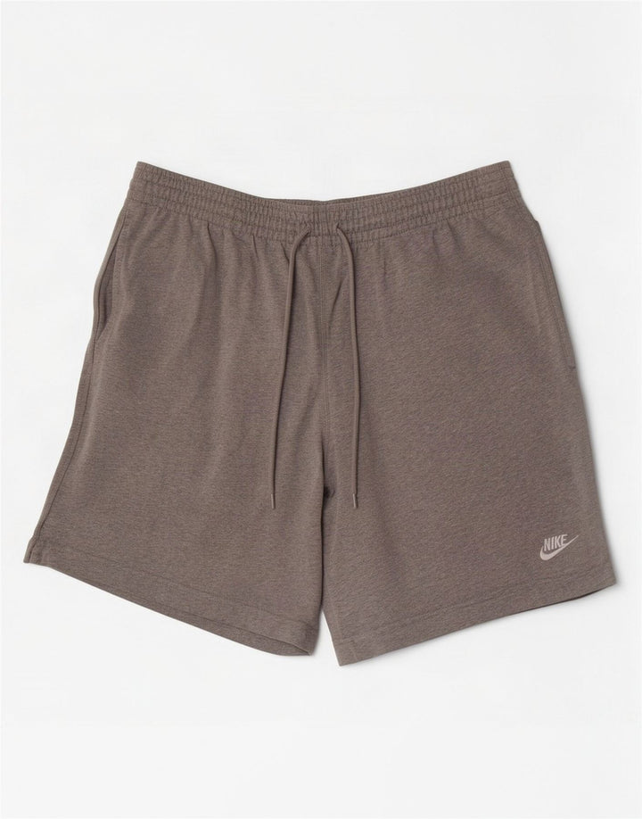 Pantaloni scurți sport Nike pentru bărbați, bumbac cu pete gri medii