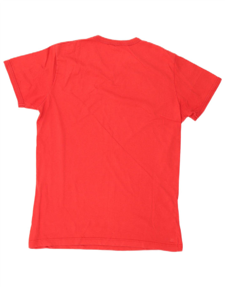 Guess Womens Graphic T-Shirt Top UK 14 Large Red