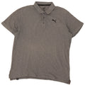 Puma Mens Polo Shirt Large Grey Cotton
