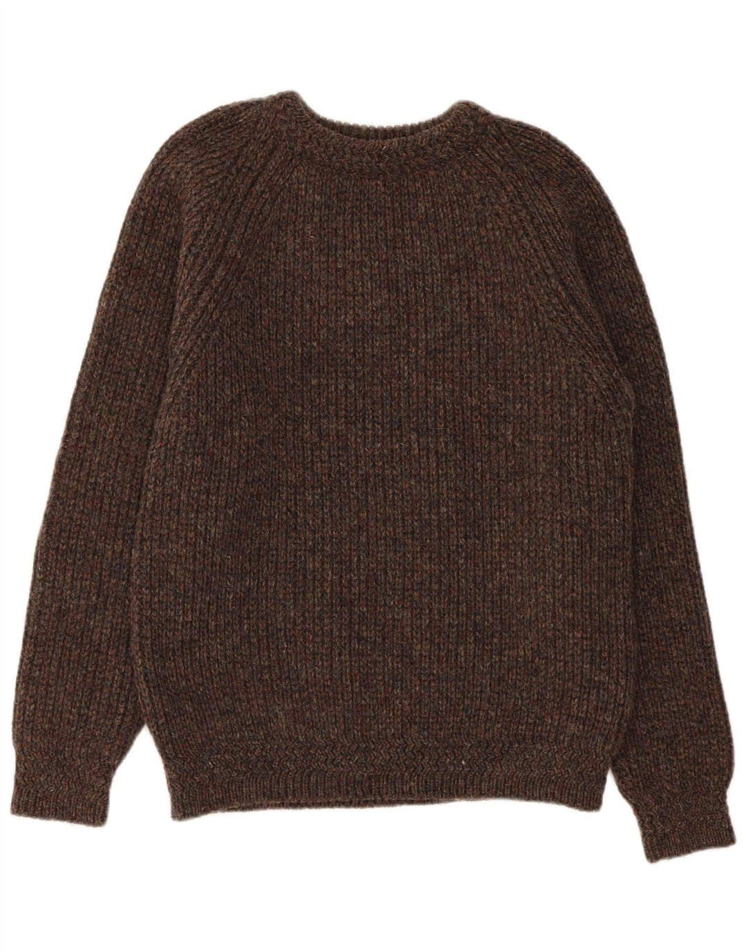 Magee Mens Crew Neck Jumper Sweater Large Brown Flecked New Wool
