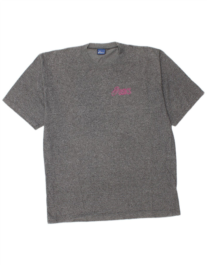 Asics T-Shirt Homme Gris Moyen Moucheté Coton