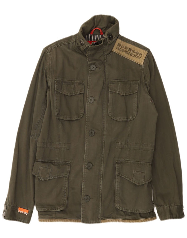 Superdry Chaqueta utilitaria gráfica para hombre Reino Unido 38 Algodón caqui mediano