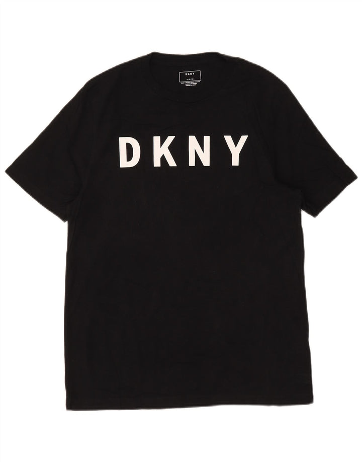 Dkny Mens Graphic T-Shirt Top Small Black Cotton