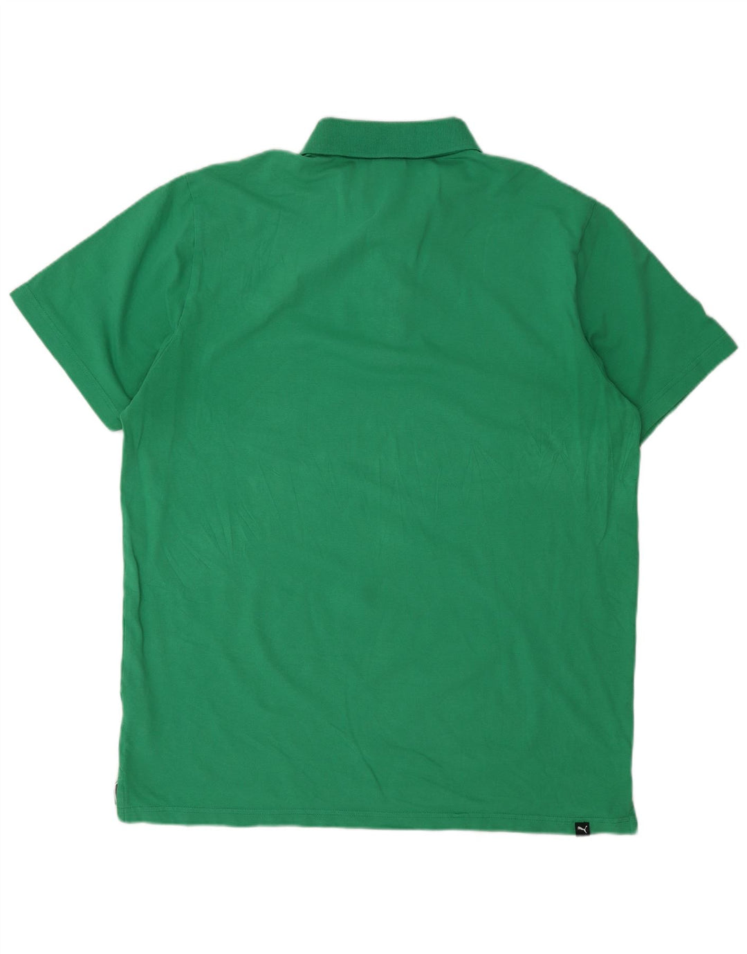 PUMA Mens Polo Shirt XL Green Cotton