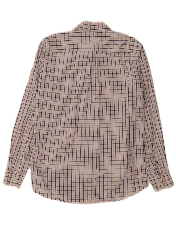 TOMMY HILFIGER Mens Classic Fit Shirt Small White Check Cotton